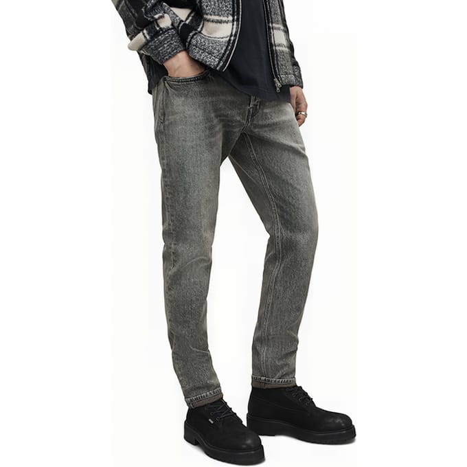AllSaints Rex Heavy Washed Black Taglia: W38L30 | Jeans Slim Fit Outlet | Uomo | Nero
