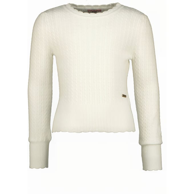 Vingino Marianna Macroon White Maat: 4 | Truien Outlet | Unisex | Ecru