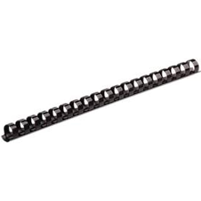 Fellowes plastic inbindruggen, formaat 8 mm, 100 stuks, voor inbindmachines plastic inbindrug zwart, 100