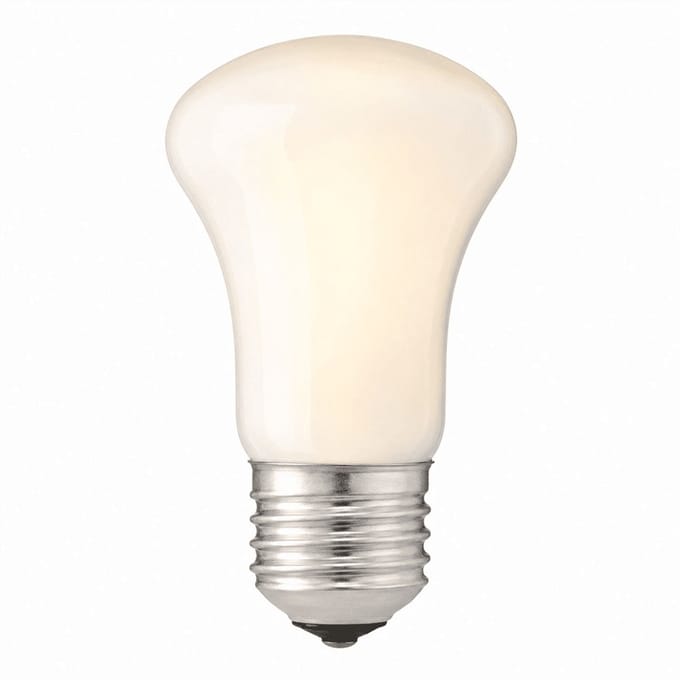 1x Reflector Gloeilamp E27 - 60W - Warm Wit Licht (2700K) - 620 lm - 2 jaar - Dimbaar - Krypton