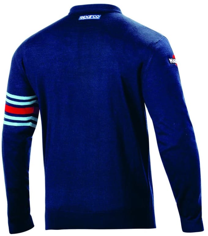 Sparco Martini Racing Wollen Sweater - Marineblauw - Maat 3XL