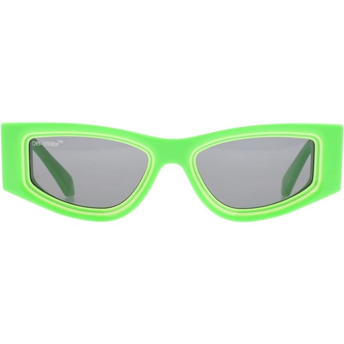 Off White Andy geometrische zonnebril (Groen)