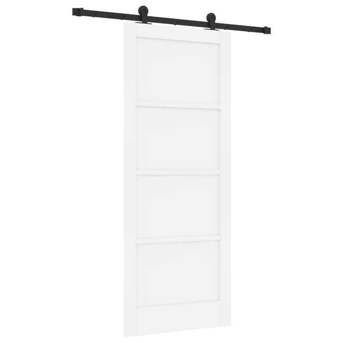 vidaXL - Schuifdeur - ORKDAL - 83 - x - 202 - cm - Massief - grenenhout - Wit