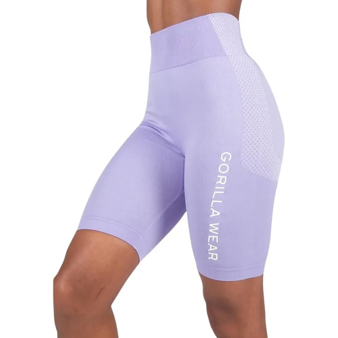 Gorilla Wear Selah Seamless Cycling Shorts - Lila - M/L
