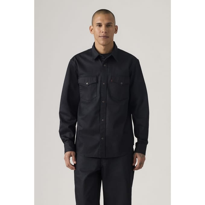 Levi's Relaxed Western Shirt Black Größe: M | Casual hemden Outlet | Herren | Schwarz
