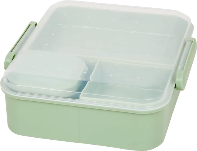 Salade-/broodtrommel inclusief sausbeker - Lunchbox - JAX