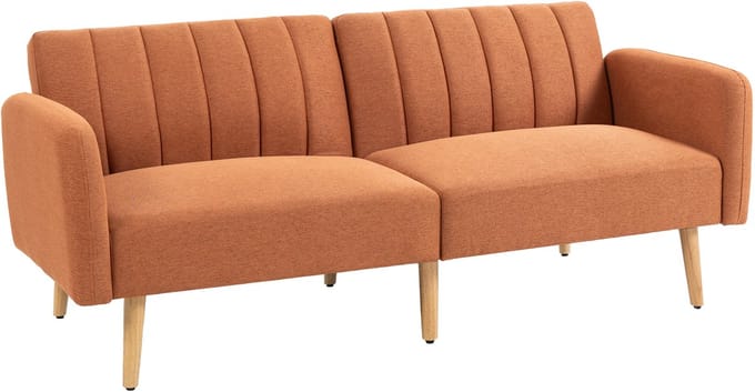 HOMCOM-Schuimbank - 173x75x73cm - Bruin