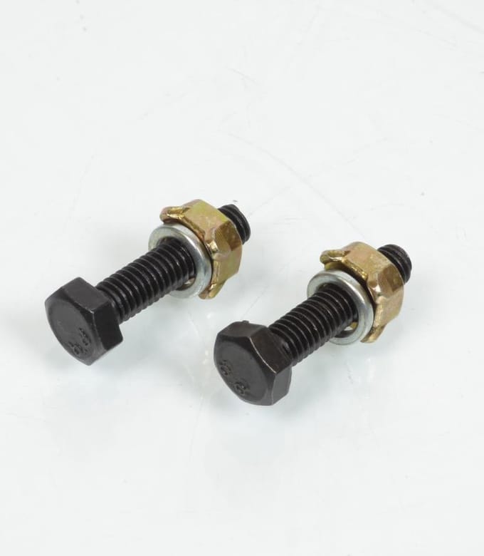 Paire de vis de pot d'échappement noire pour mobylette Peugeot 103 version 2