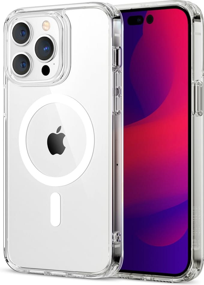 ESR Classic Hybrid HaloLock iPhone 14 Pro Hoesje MagSafe Transparant