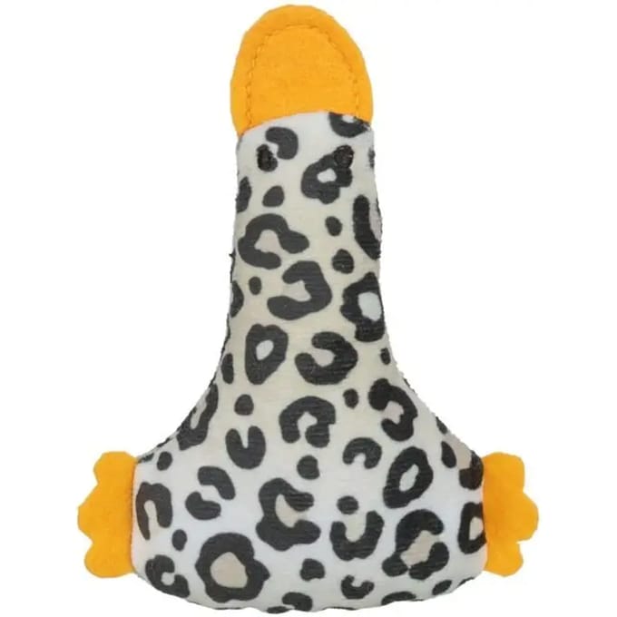 Kattenspeelgoed eend pluche 12cm met catnip
