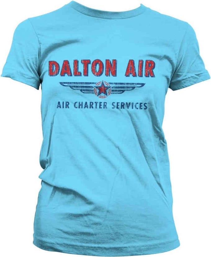 MacGyver Dames Tshirt -M- Daltons Air Charter Service Blauw
