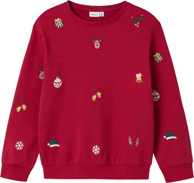 NAME IT NKNRKRINGLE NREG SWEAT BRU Unisex Trui - Maat 146/152