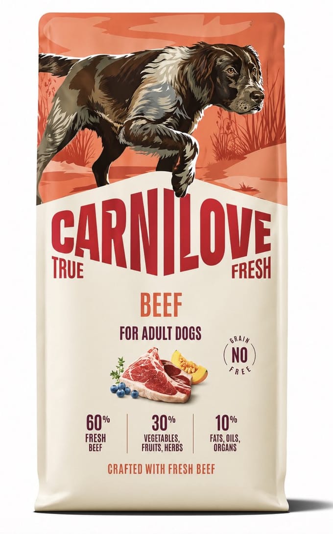 Carnilove True Fresh - Hondenvoer - Rundvlees - Graanvrij - 12 kg