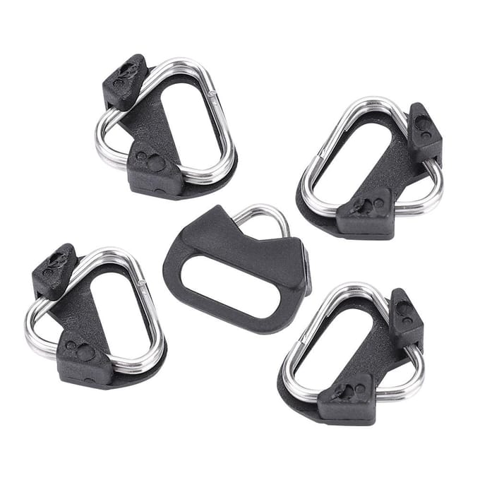 5 stuks Vervanging Legering Splitringen Driehoekige Ringen Haak voor Camera Schouderband gray