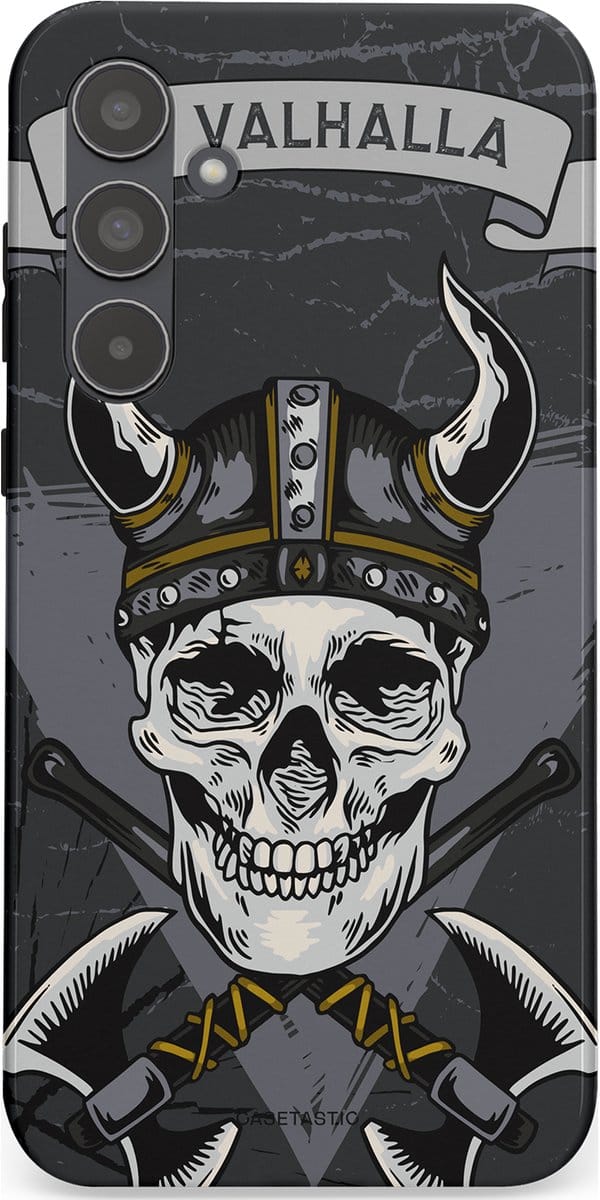 Casetastic hoesje geschikt voor Samsung Galaxy A55 - Dubbellaagse bescherming - Valhalla - Fashion Case - Donkergrijs Grijs