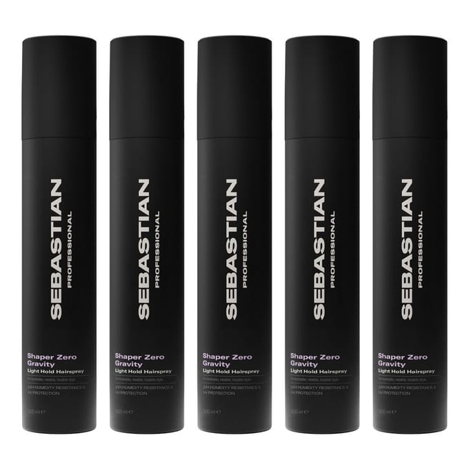 5x Sebastian Shaper Zero Gravity Light Hold Hairspray 300ml