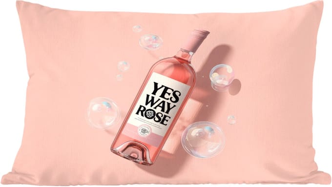 Sierkussens - Kussentjes Woonkamer - 50x30 cm - Bubbels - Rosé - Roze