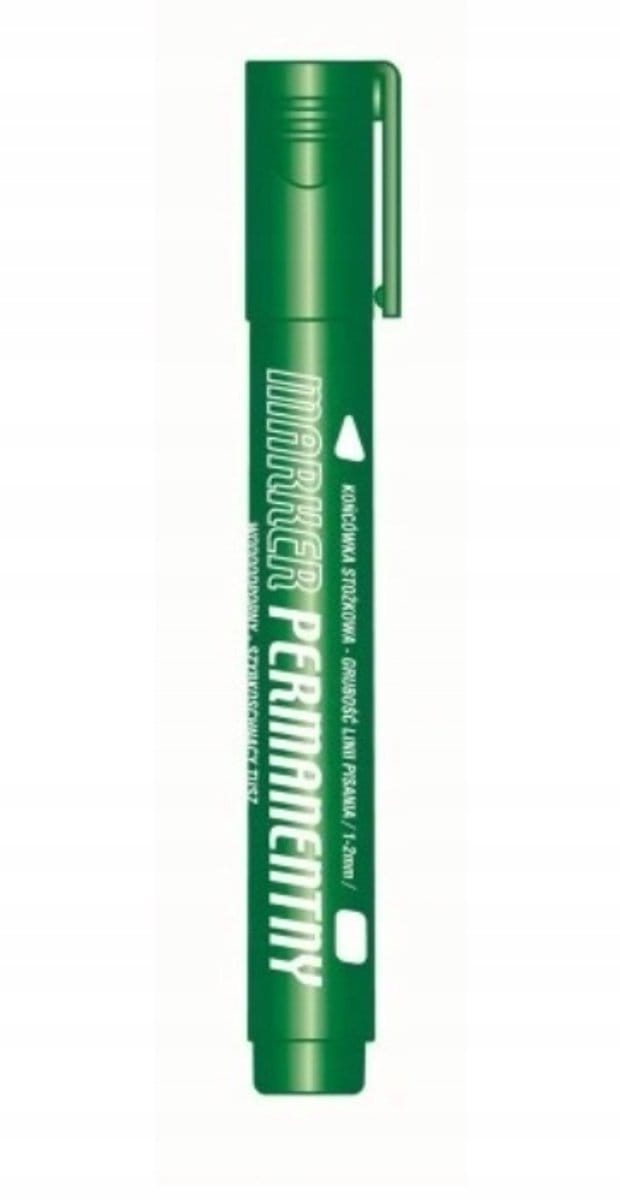 Tetis Permanent Marker Groen Rond - Duurzaam en Precisie
