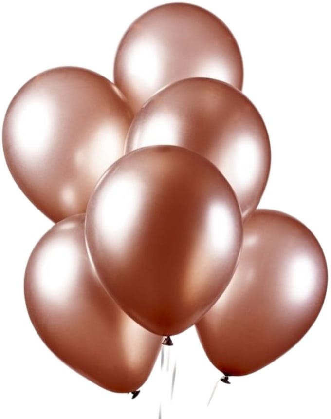 Ballonnen - Koper - Metallic - 30cm - 10st. --> BULK