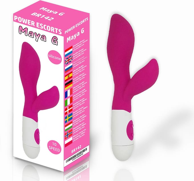 Power Escorts Maya G - G spot & Klitoris Vibrator - 20 cm - Roze - 10 Function - BR142