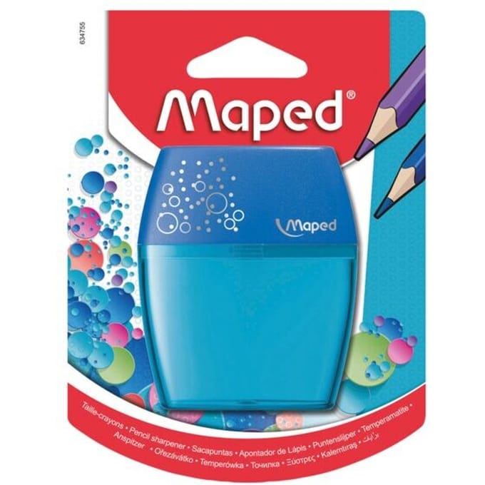 Puntenslijper Maped Shaker 2-gaats display à 20 stuks assorti