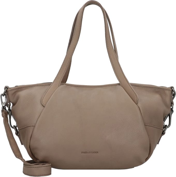 FREDsBRUDER Leren Schoudertas Leia Shoulderbag Almond Taupe