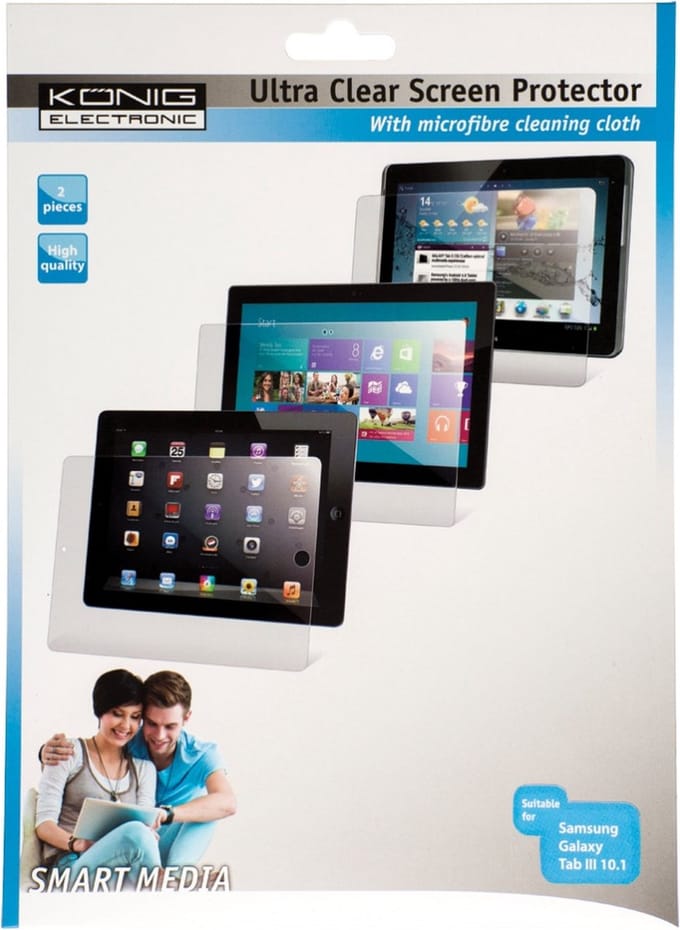 König CS10GALT3S100 Ultra Clear Screenprotector voor Samsung Galaxy Tab 3 10.1”