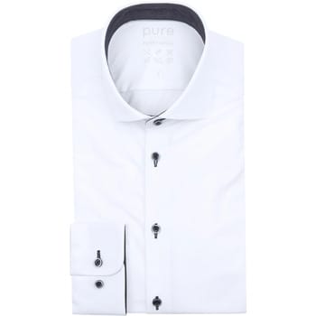 Pure Shirt Wit - Maat 38 - Heren - Overhemden Formeel