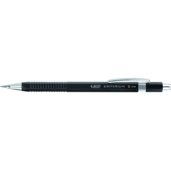 Vulpotlood Bic Criterium HB 2mm met gum metalen clip