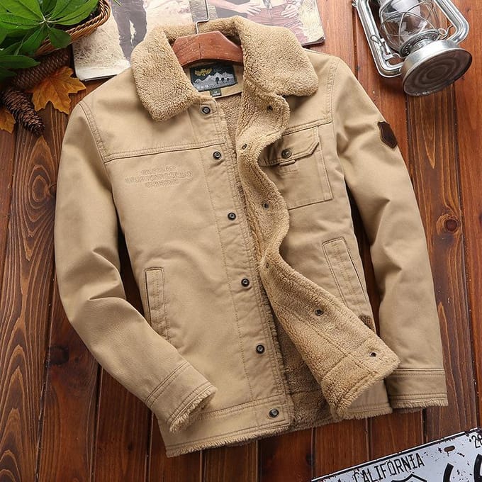 Veste matelassée chaude à revers en velours épais pour homme, veste décontractée pour jeune, veste rembourrée 6XL brown