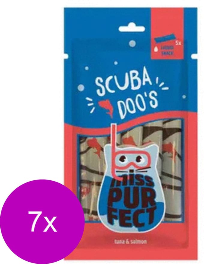 Miss Purfect Liquid Snack 5x14 g - Kattensnack - 7 x Tonijn