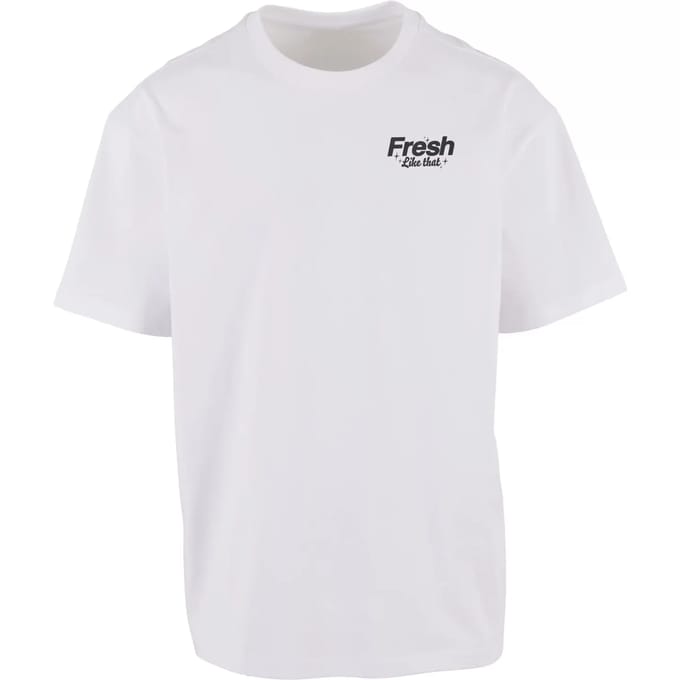 Mister Tee - Fresh Like That Oversize Heren Tshirt - M - Wit