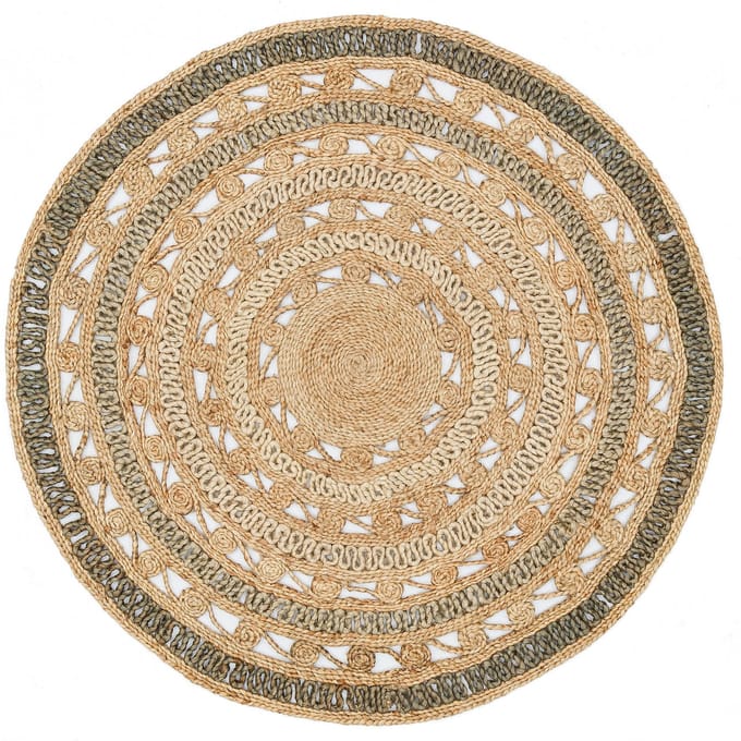 Vloerkleed Malvolio rond jute | Conceptum Hypnosis