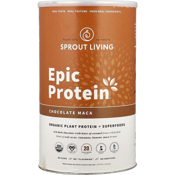 Epic Protein®, Biologisch Plantaardig Eiwit + Superfoods, Chocolade Maca, 912G (2lb)