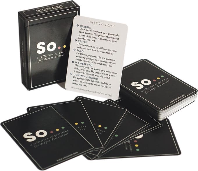 So Cards: A Collection of Questions for Deeper Discussions (Volume Two)