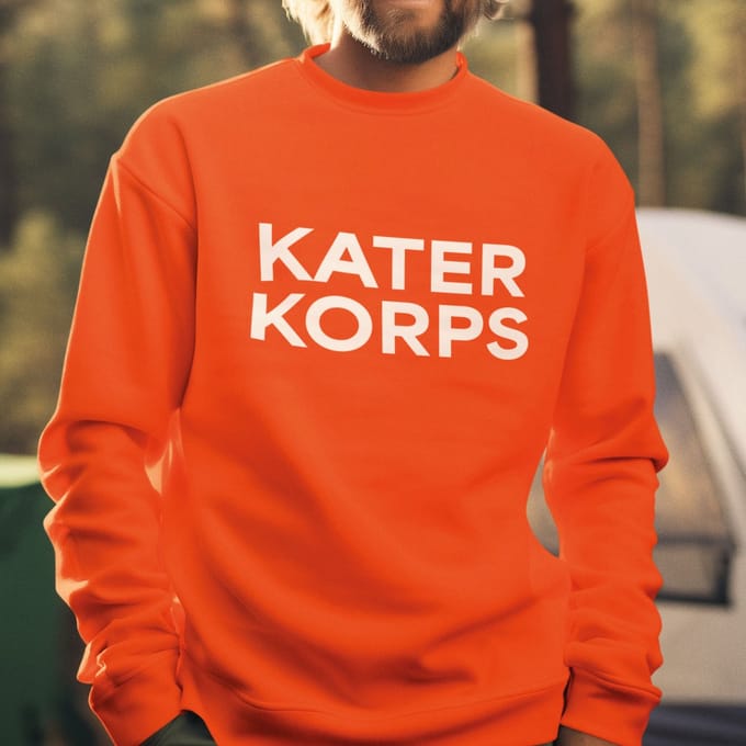 Oranje Koningsdag Trui Kater Korps S