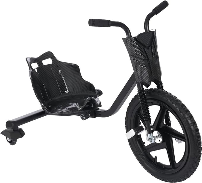 Drift Scooter - Trapdrifting Ride - Buiten Spelen - Verstelbare Lengtes - 3 Wielen - Zwart