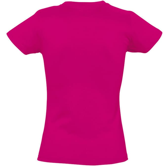 SOLS Dames/dames Imperial Heavy Short Sleeve T-Shirt (Fuchsia)