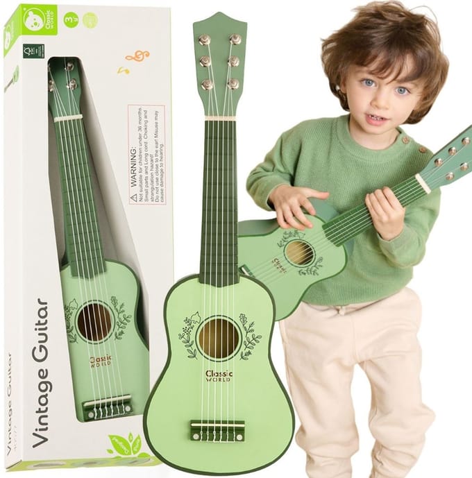 Classic World Houten Vintage Gitaar