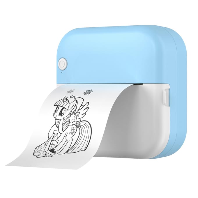 Mini Thermische Printer Multifunctionele Draagbare Sticker Maker Instant Foto Inktloos Afdrukken Ondersteuning BT BL-2 white