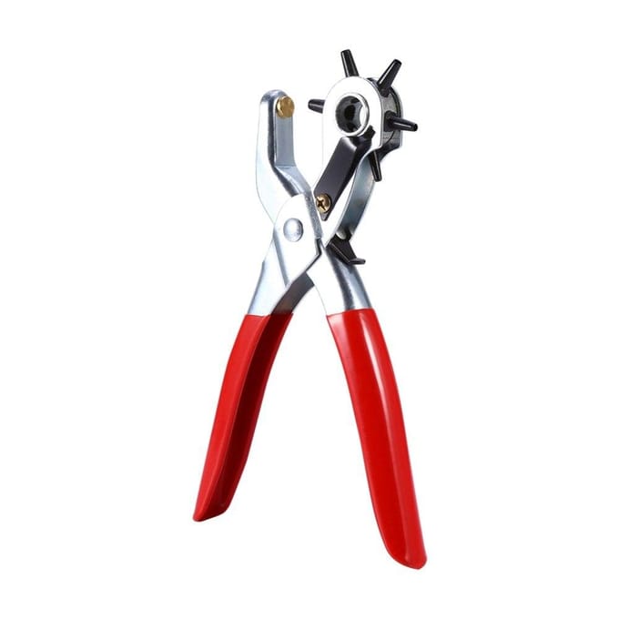 Merkloos - Handheld Dziurkacz - 2-5mm - Ergonomische Handvat - Metaal en Kunststof