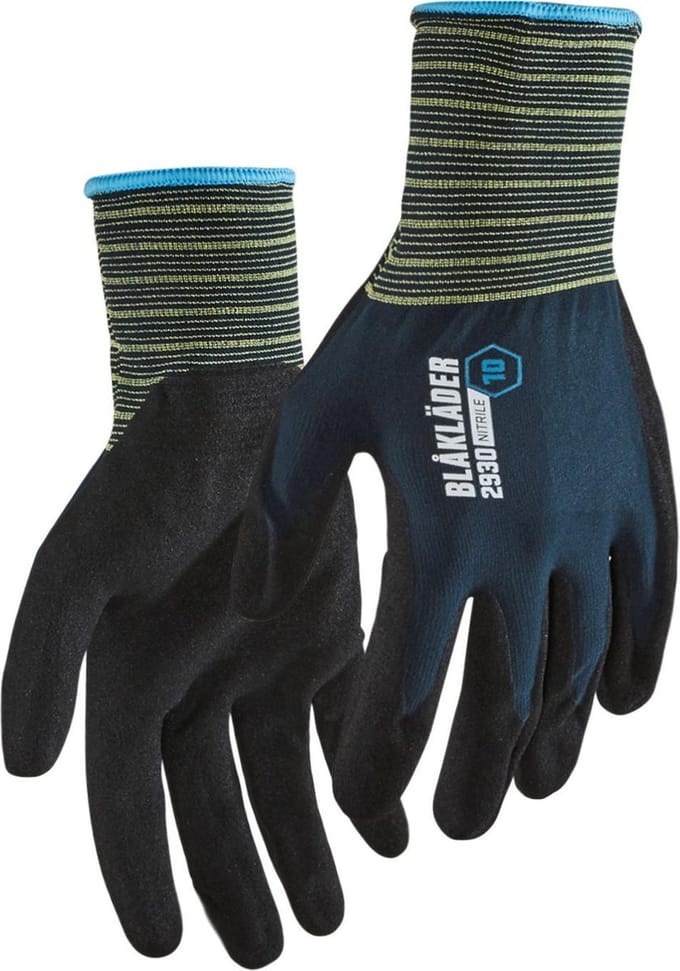 Blaklader Werkhandschoen nitril gedipt 2930-1457 - Donker marineblauw - 10