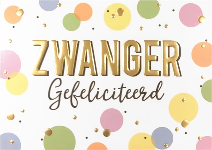 Kaart - Daisy - Zwanger gefeliciteerd - DSY003