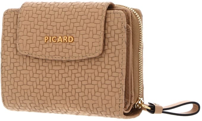 PICARD Leren portemonnee Day Trip 1 Zip Wallet Cookie beige