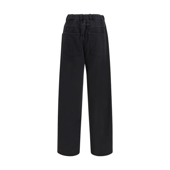 MM6 Zwarte Katoenen Sportbroek