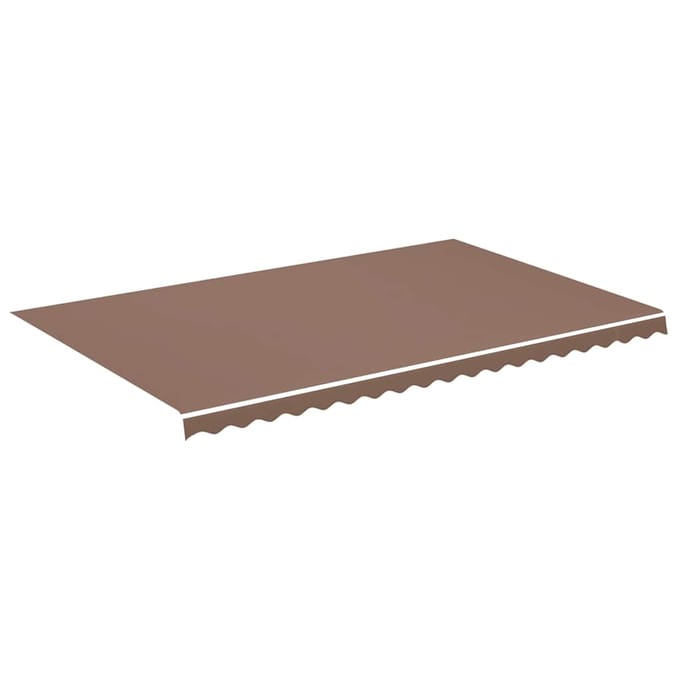 vidaXL - Vervangingsdoek - voor - luifel - 500x300 - cm - polyester - bruin