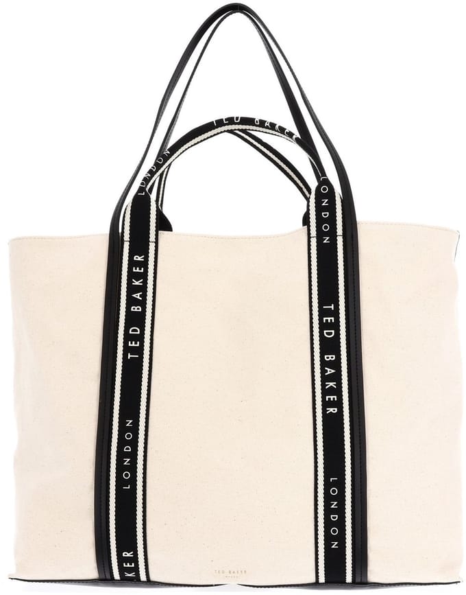 Ted Baker shopper Laurine Canvas Webbing Detail Large Shopper Natural beige