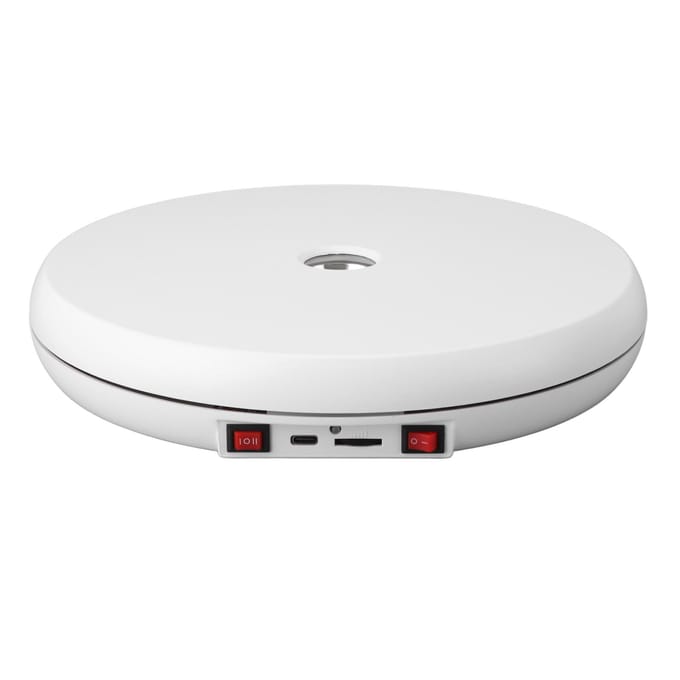 Roterende Displaystandaard 10 Inch 55lbs Belasting 360 Graden Elektrische Draaitafel Displaystandaard met Licht white