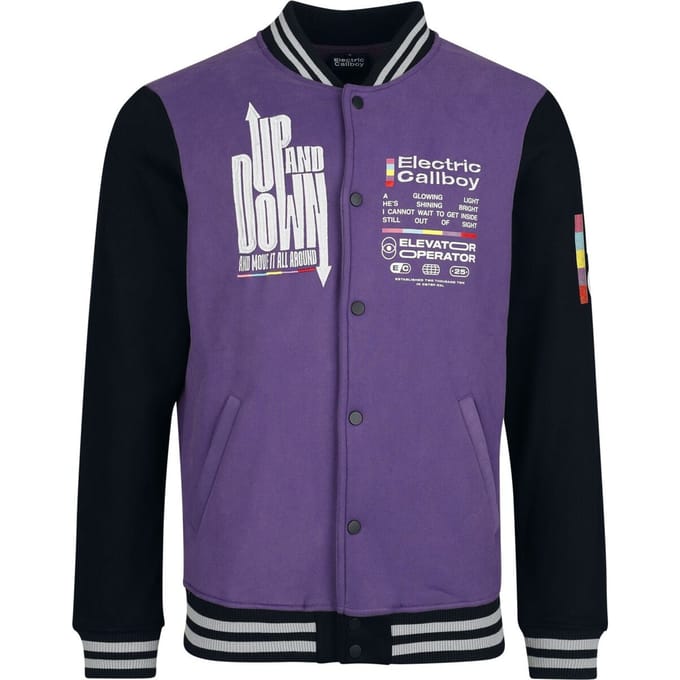 Electric Callboy Up and Down Varsity Jacket Heren Collegejas - meerkleurig - L