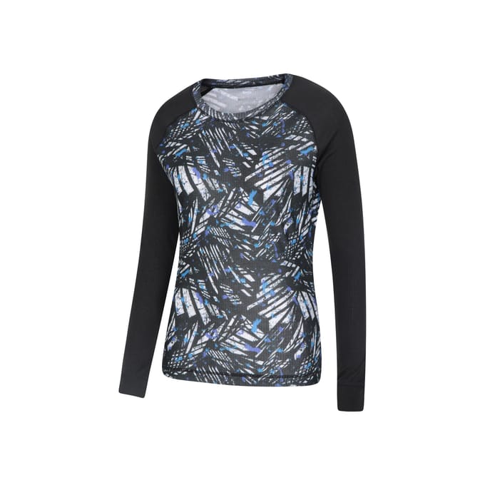 Mountain Warehouse Dames/Dames Talus Bedrukte Thermo Top (Grijs)